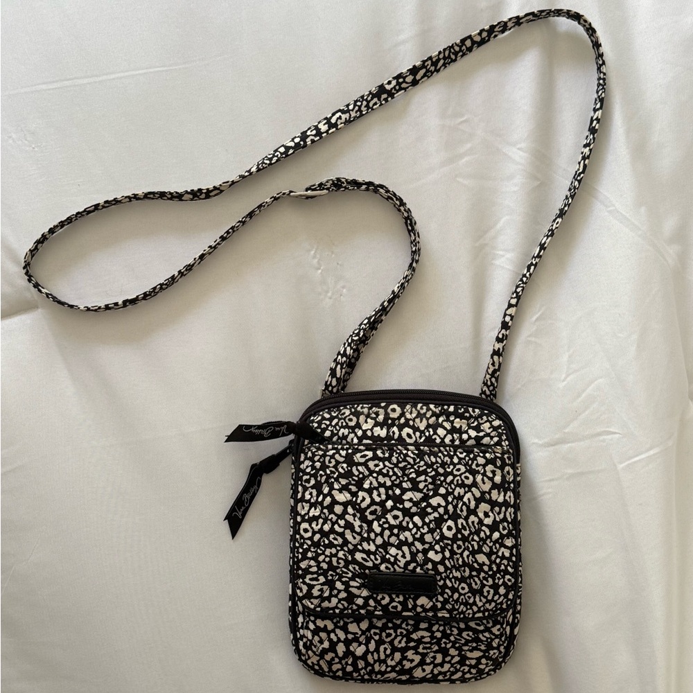 Black and White Vera Bradley Crossbody Bag